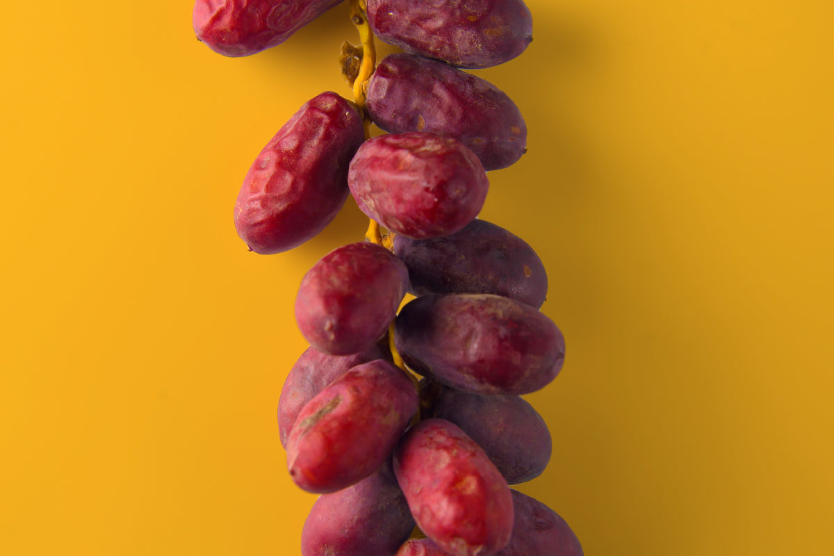 Chinese dates on a yellow background