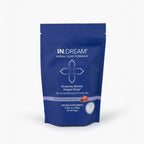 Blue package of IN:DREAM Herbal Sleep Formula on a white background