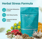IN PEACE Herbal Stress Formula package with ingredients and benefits 