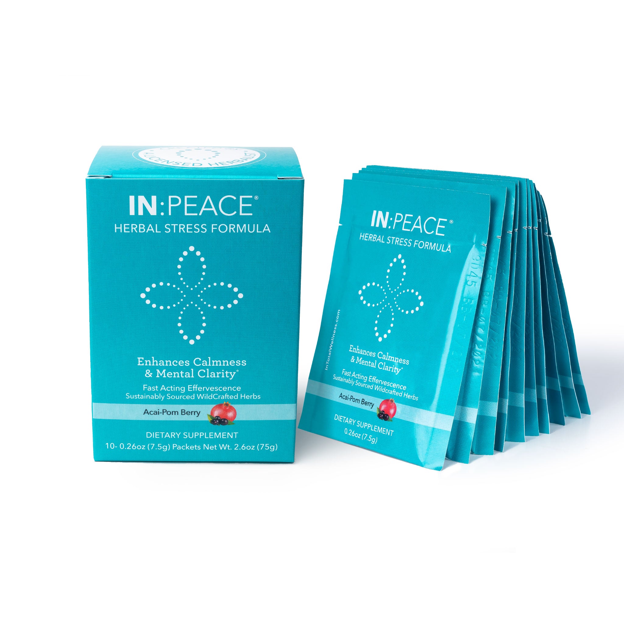 In Peace herbal stress formula sachets