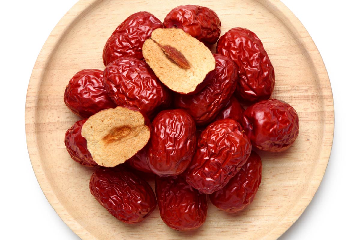 jujube seeds on a plate