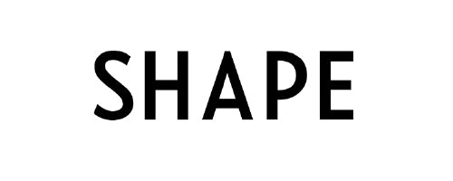 Black 'SHAPE' text on a white background