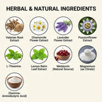 List of herbal and natural ingredients with corresponding images and names.